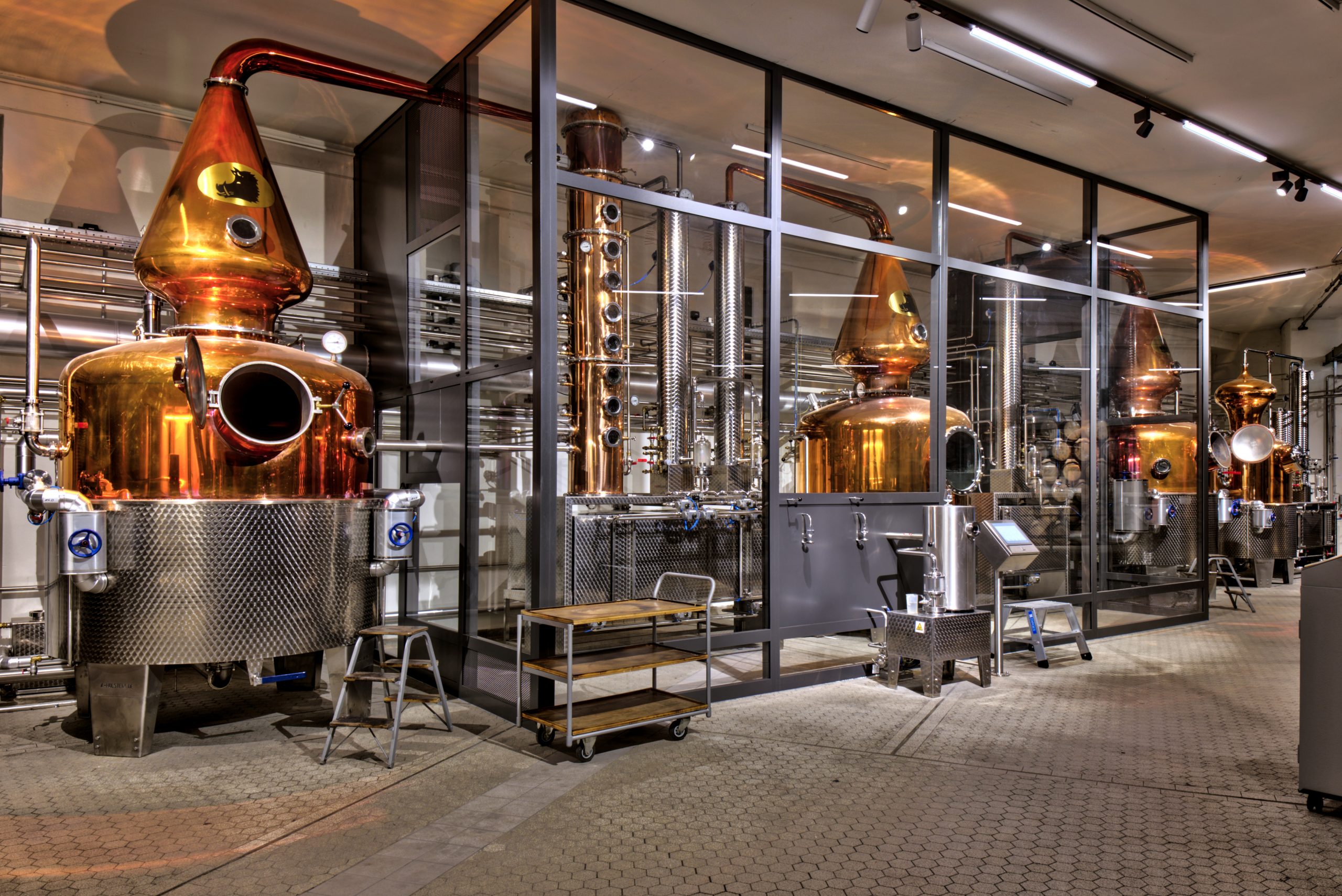 Braukessel in der Hardenberg Distillery